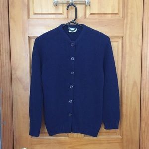 Vintage Cobalt Blue Cardigan